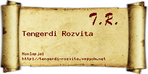 Tengerdi Rozvita névjegykártya